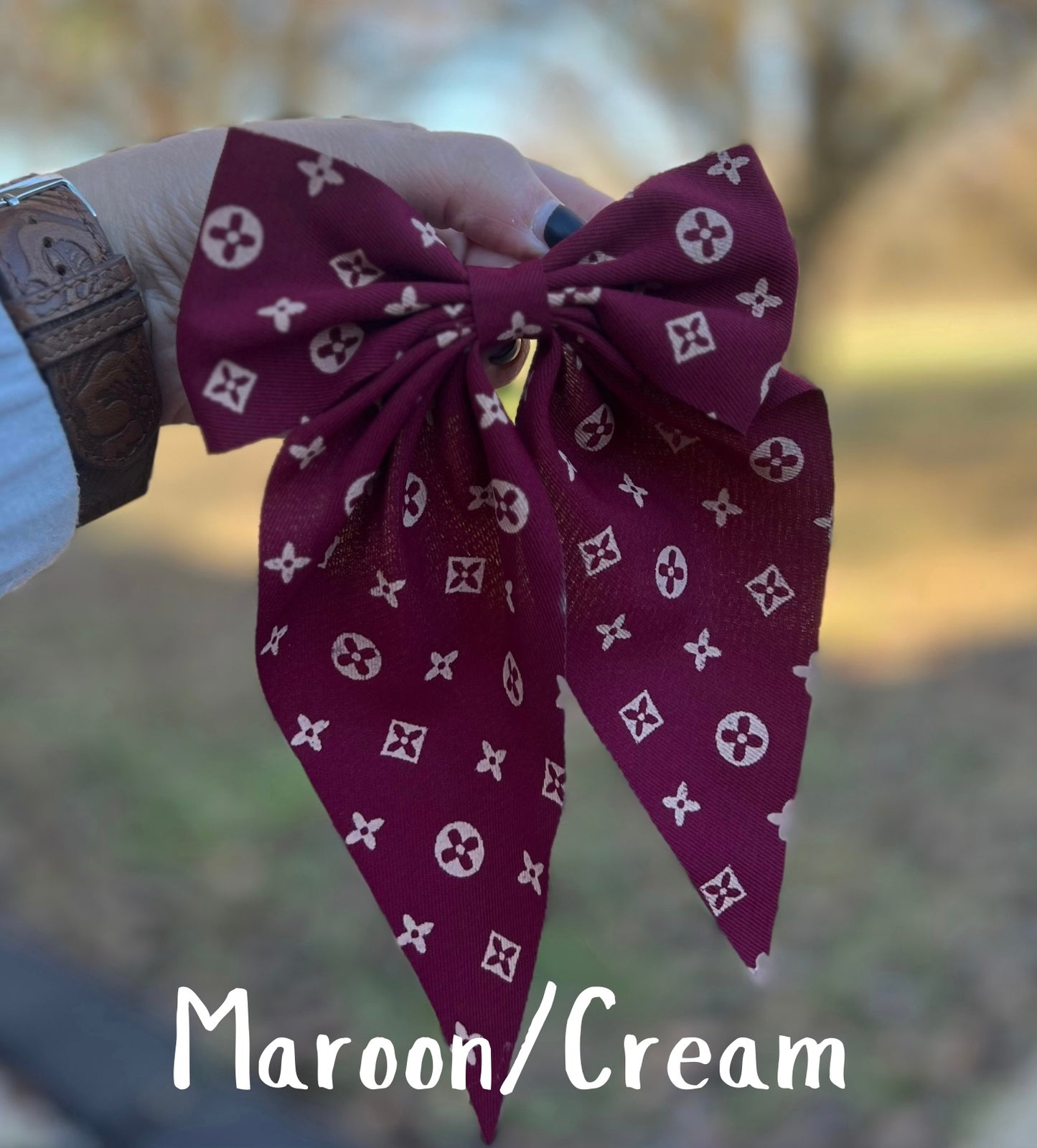 Inspired flowy bow