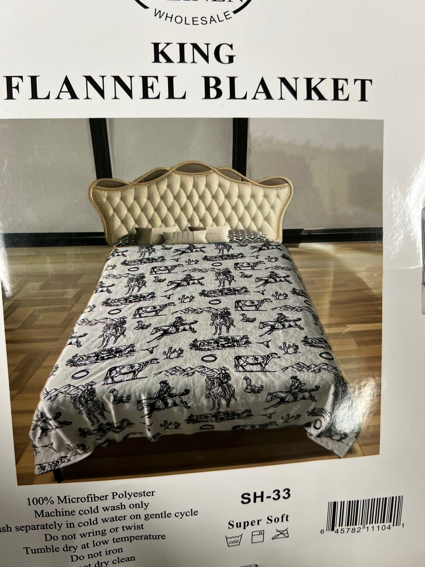 King white western throw