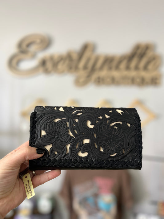 Trinity ranch floral tooled collection wallet