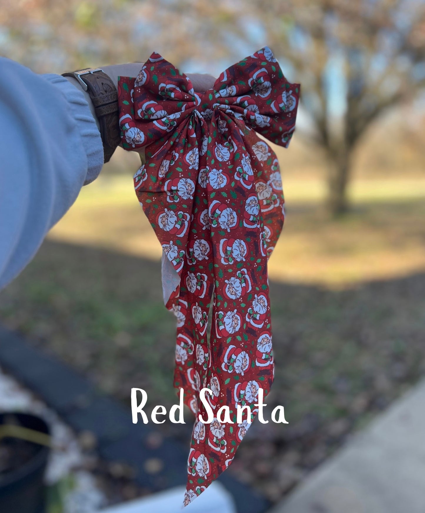 Christmas large flowy bow