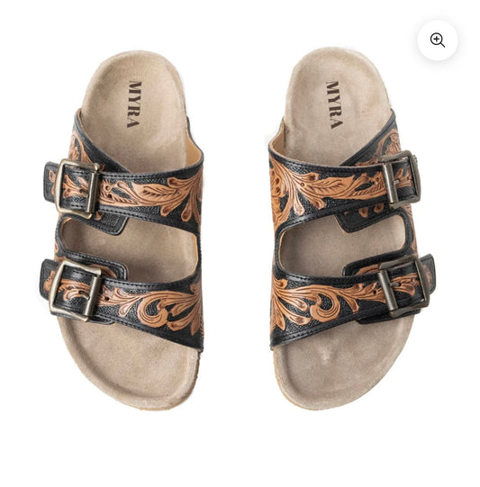 Falling feather sandals