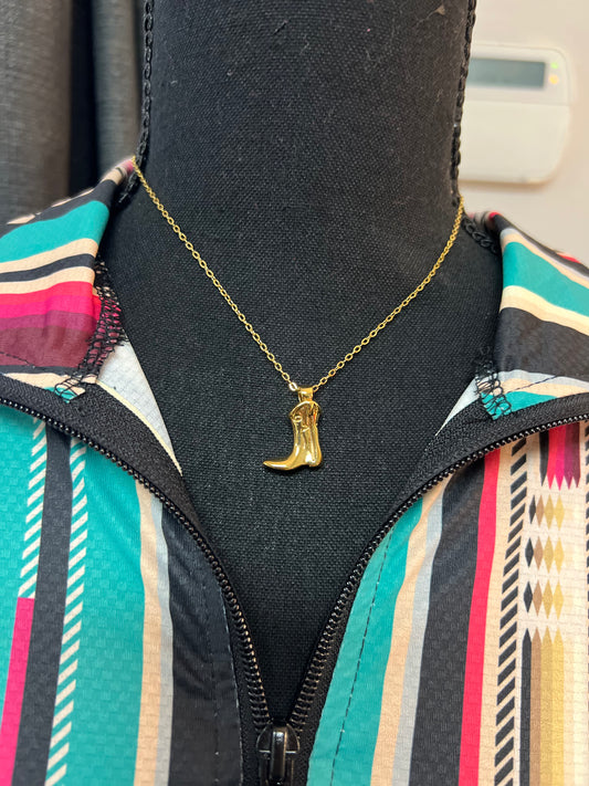 Boot charm necklace
